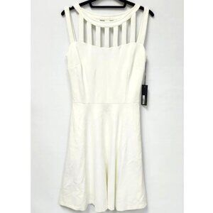Periphery Women's Off-White Sleeveless Dress W/Strappy Neckline Size S